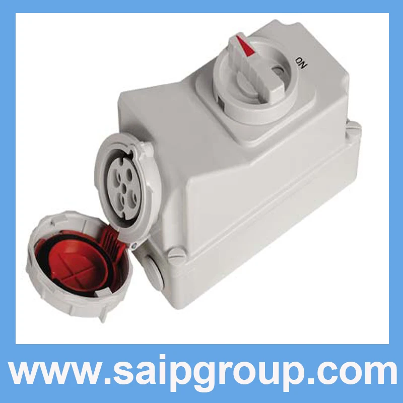 

2014 Good Quantity IP67 IEE/IEC 4P 440V 32A Socket Use for refrigerated container SP5792