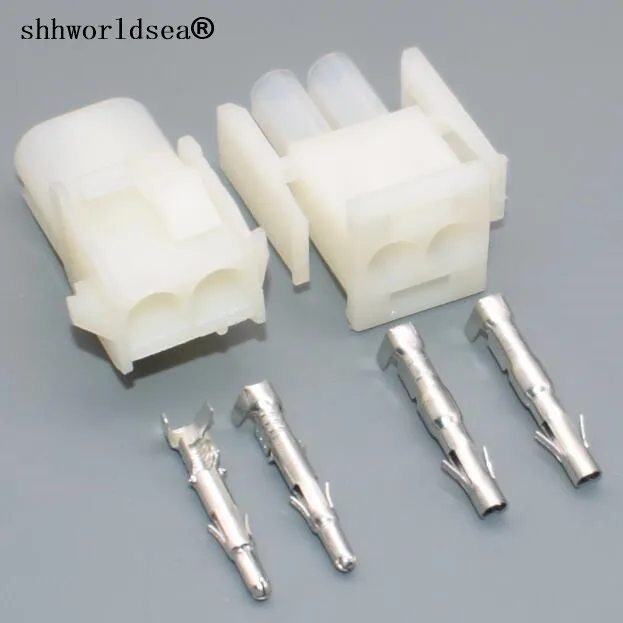 Shhworld 2 Pin PA66 1-480699-0 автомобильный Женский Мужской Электрический жгут проводов