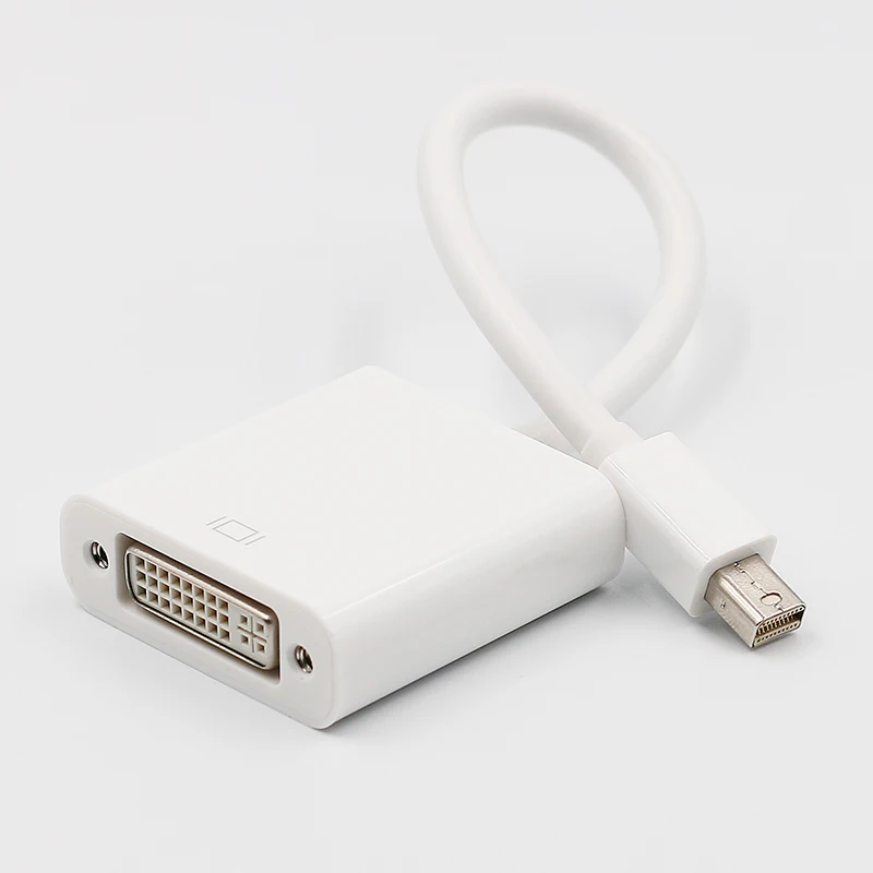 1pcs Thunderbolt Mini Displayport Dp To Dvi Cable Converter Male To