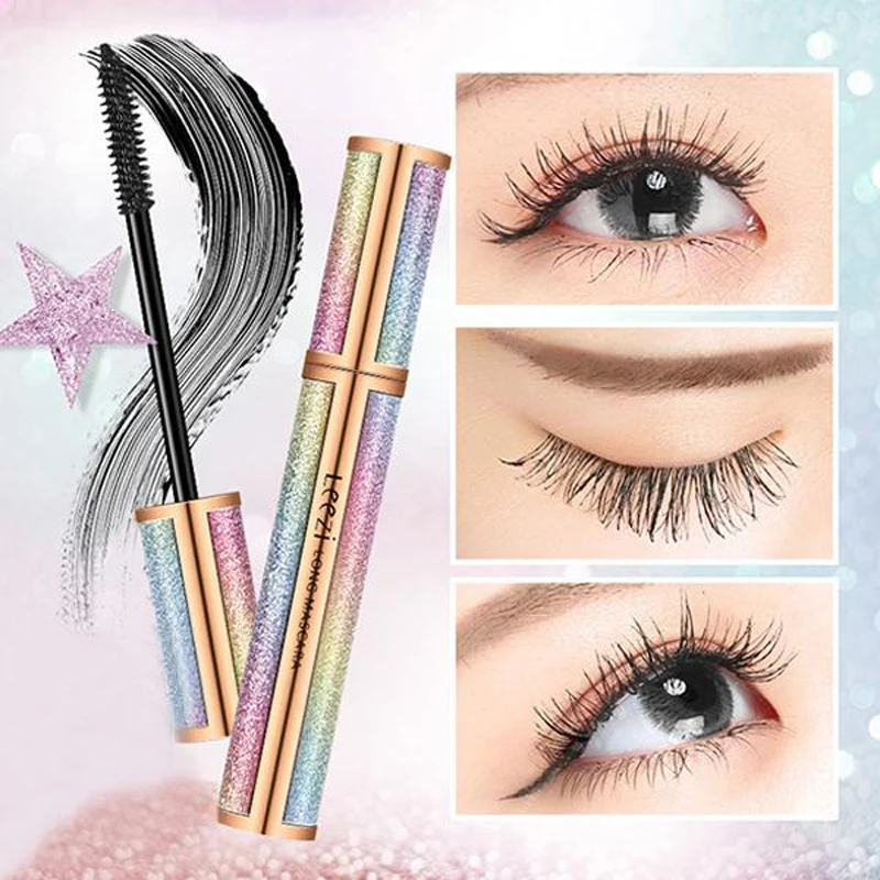 Новая Черная тушь для ресниц 4d из шелкового волокна долговечная Водостойкая