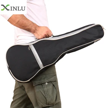 

Ukulele Bag Soft Case Gig Waterproof Cotton Cloth Ukelele Hawaii Four String Guitar Backpack Silver Adjustable Shoulder Strap