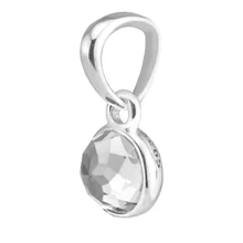 Подходит для Pandora Браслеты Апрель капли талисманы с рок кристалл 925 пробы серебряные бусины ювелирные изделия