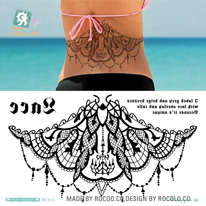Rocooart-BC-012-24X13-8cm-Body-Wreath-Sexy-tatuagem-sexy-beauty-Temporary-Tattoo-Lace-Necklace-Drop (1)