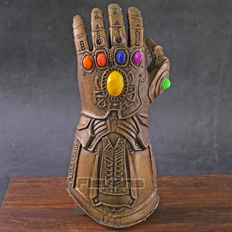 

Avengers Endgame Infinity Gauntlet Thanos Cosplay Glove with LED Light PVC Action Figure Collectible Model Toy