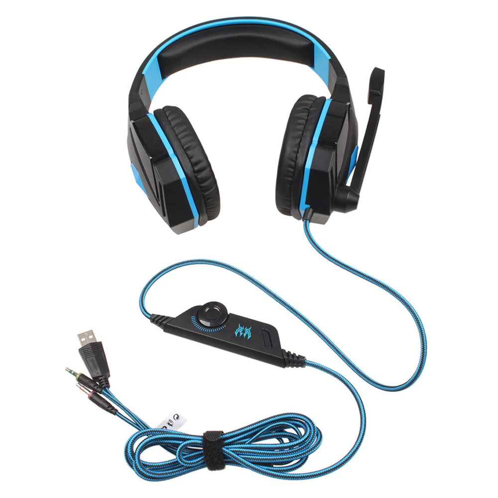 Каждый G4000 Pro Gaming Headset наушники с микрофоном светодиодный свет стерео объемного оголовье Fone де Ouvido для компьютера PC Gamer