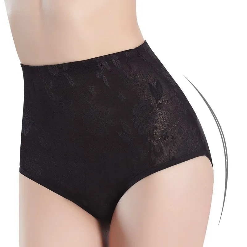

Women seamless tummy Belly Control Waist Slimming Shapewear Shaper Panty High waist corset panties Girdle Lace Underwear PY2