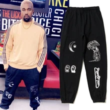 19SS New Kanye Pants Season 6 Calabasas Season 5 Sweatpants Brain Flower Print Men Women Hip Hop Kanye West Trousers Joggers 19SS New Kanye Pants Season 6 Calabasas Season 5 Sweatpants Brain Flower Print Men Women Hip Hop Kanye West Trousers Joggers