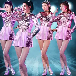 Новая высококачественная танцевальная одежда 2019, костюмы для хора, женские танцевальные костюмы, певцы, джаз, танец, Корейская команда