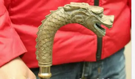 Медные костыли из чистой меди китайские медные с головой дракона 38 дюймов трости