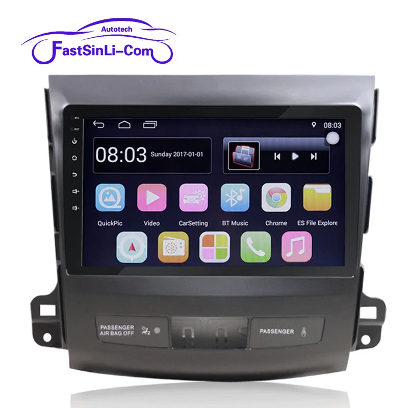 Perfect Android Multimedia Player Car GPS for MITSUBISHI outlander 2006-2011 player Radio 9inch 3