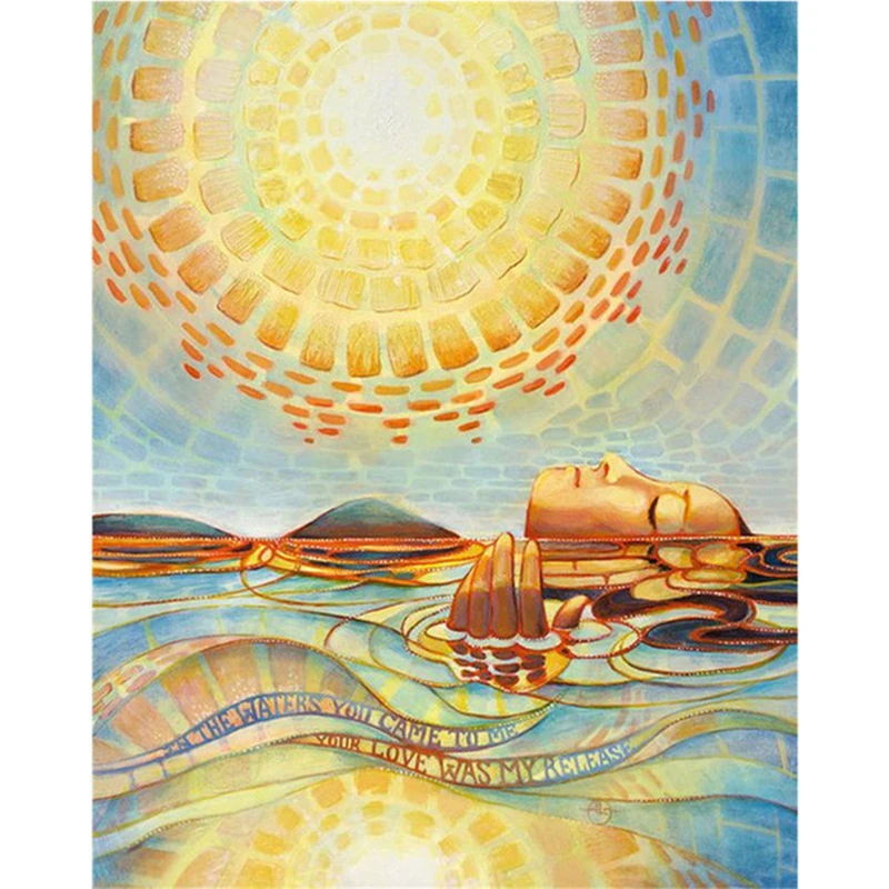 5D Diamond embroidery Round Rhinestone Sun buddha DIY Painting Cross stitch Mosaic Home Decor Handcraft | Дом и сад
