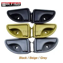 WOLFIGO Beige/Nero/Grigio 2 Pcs Per Renault Kangoo 97-07 Twingo 93-07 Maniglie Delle Porte interno SINISTRO e DESTRO 8200259376,8200259377