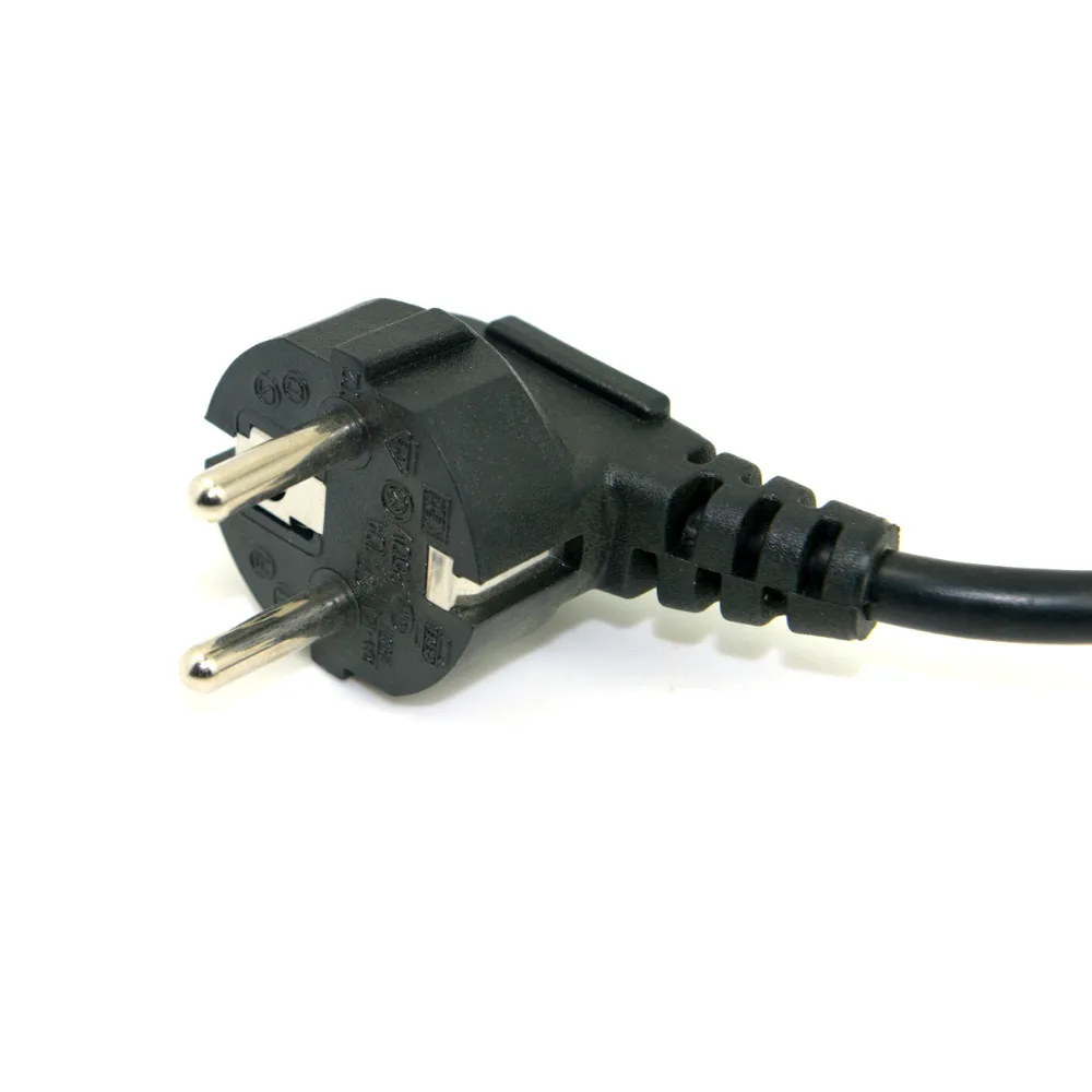 Cablecc CY европейская вилка ЕС плоский Nema 5 15P к IEC C13 левый Ang светодиодный шнур