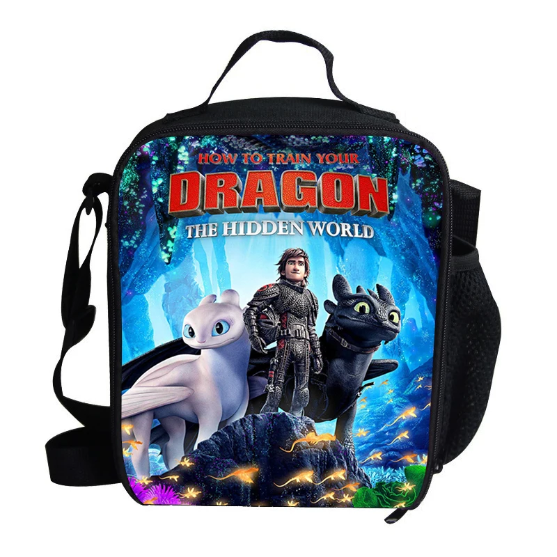 

2015 Hot Cartoon Insulated Lunch Bag For Kids How To Train Your Dragon Picnic Bags For Girls Boys Children