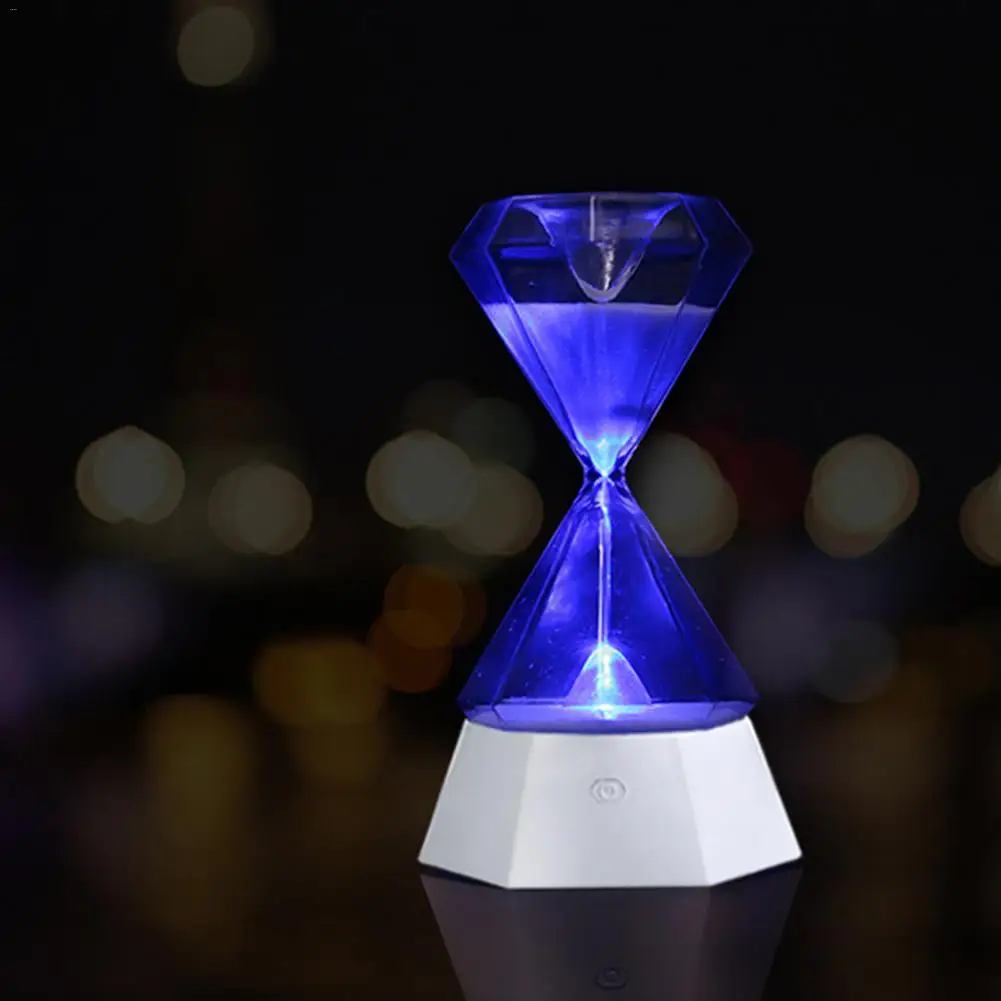 15 Minutes Hourglass Sleep Sensor Light USB Colorful Night Light Sleep