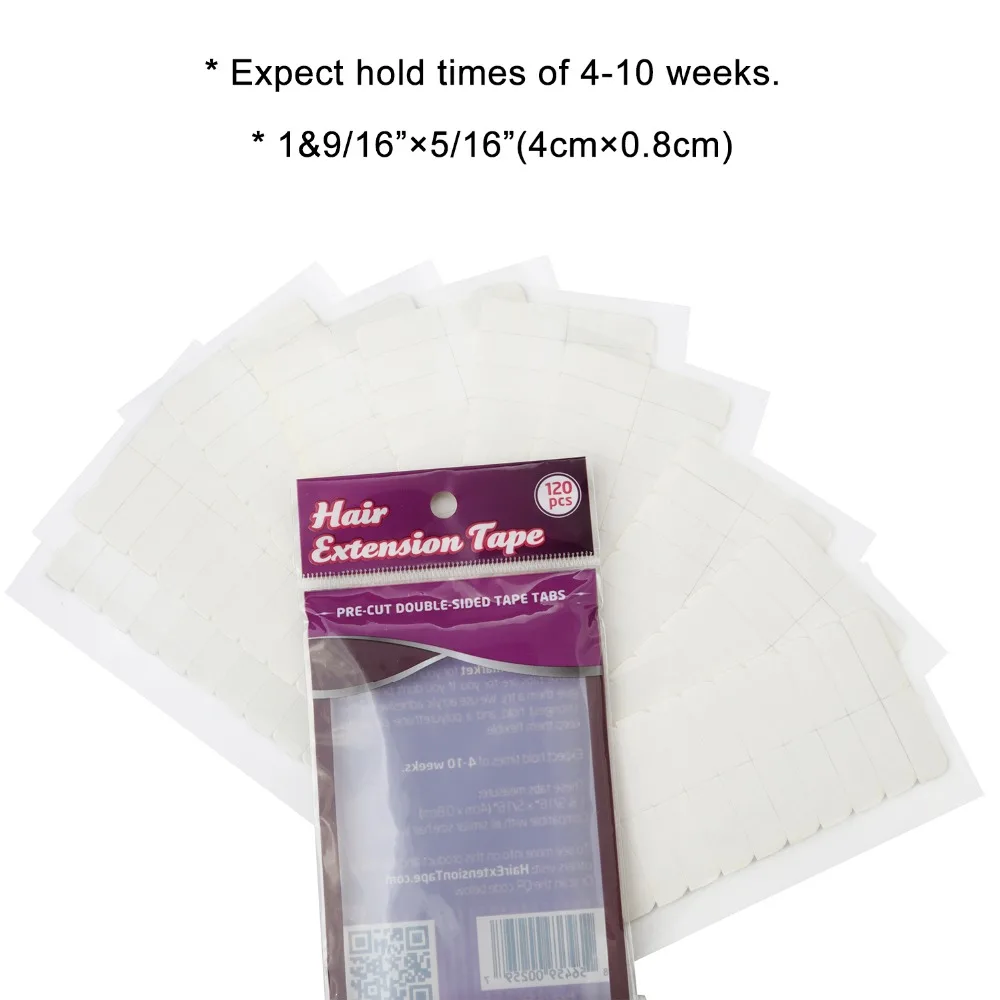 

Neitsi 10sheets 120pcs Pre-cut Double Sided Tape Tabs Super Tape For Skin Weft Human Remy Tape Hair Extensions Tape No-Shine