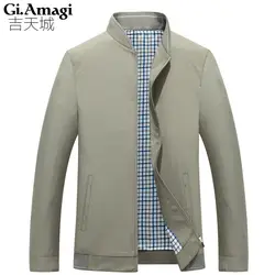 Высокое качество продаж Для мужчин M-3XL Демисезонный теплые пальто со стоячим воротником бизнес Стиль модные Повседневное тонкий пальто