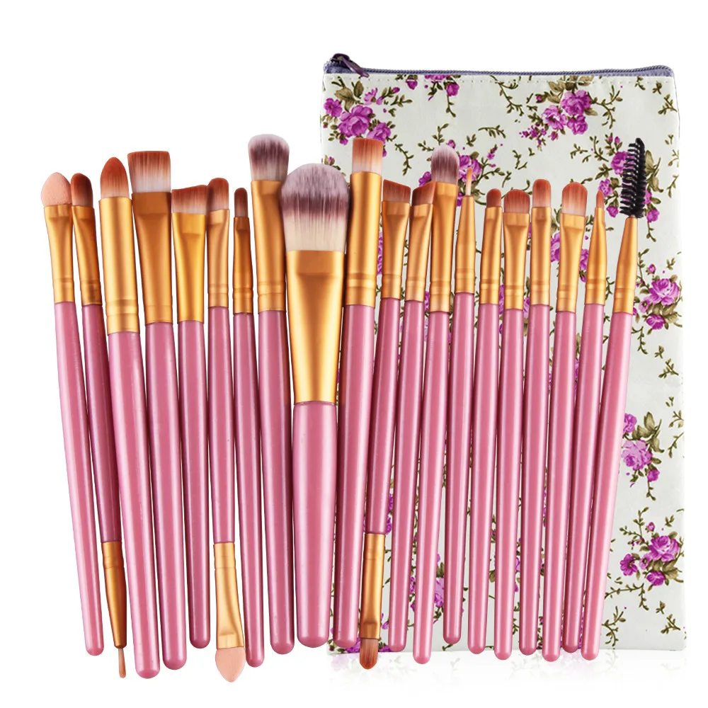 

20 PCS Makeup Brushes Professional 20pcs/set Make Up Brush Set Foundation Powder Eyeshadow Blush Eyebrow Lip Pincel Maquiagem