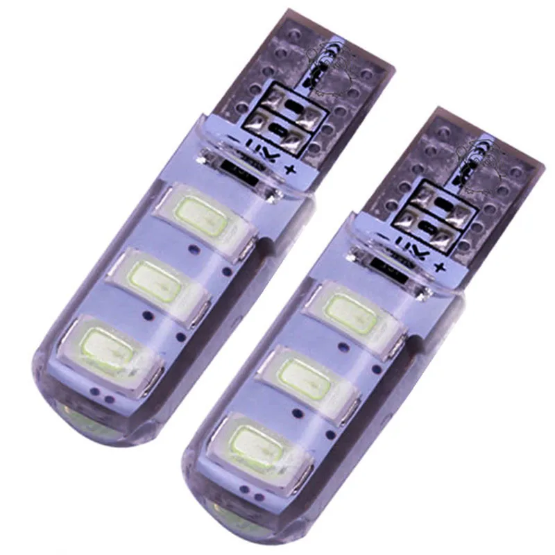 10 шт. Автомобильные светодиодные лампы T10 w5w 6SMD 1 5 Вт 6000 К 194 12 В | Автомобили и