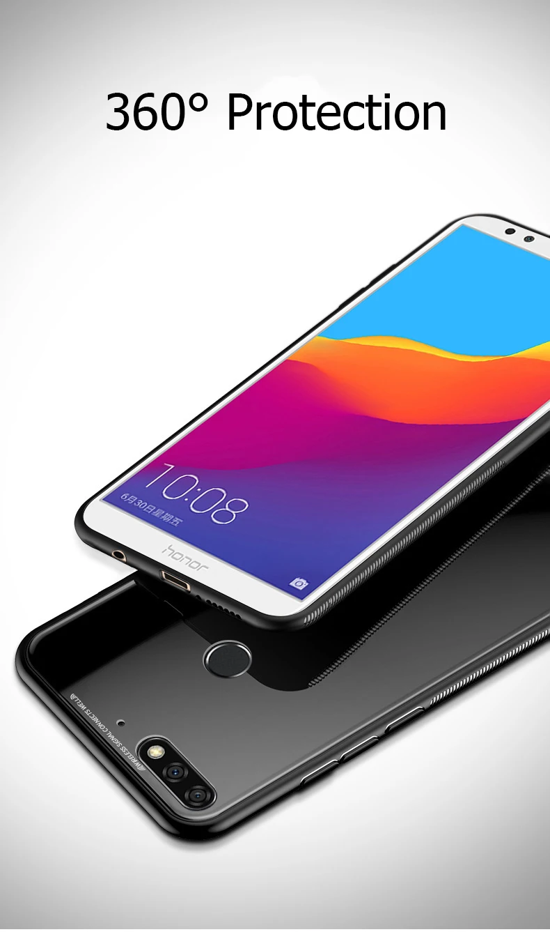 Роскошный чехол для телефона силиконовый бампер Стекло крышка на huawei Honor хонор 7C Pro Honor7C 7CPro AUM-L41 LND-L29 3/4 32 ГБ защитный