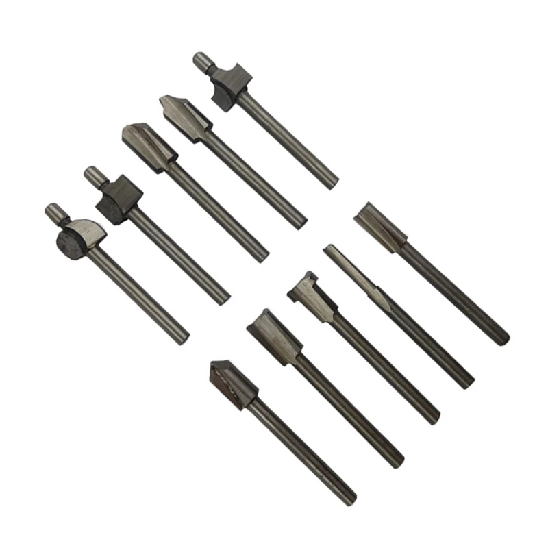 

3.2mm Wood Carving Engraving Trimming Milling Cutter High Speed Steel Set Kit