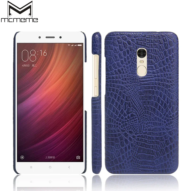

MCMEME 3D Crocodile Pattern Case For Xiaomi Redmi Note 4 Case Luxury PU Leather Hard Back Cover For Xiaomi Redmi Note 4 3 2 Case