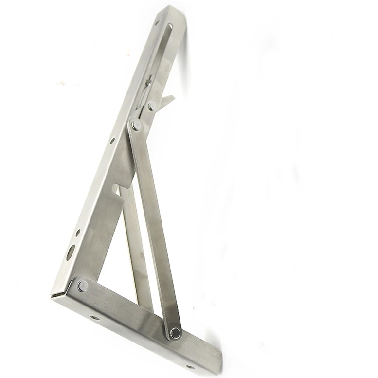 

30x16cm Stainless Steel Folding Shelf BenchTable Bracket Worktop Support Wall Mount Bracket Max 150Kg Load Boat Hardware Parts
