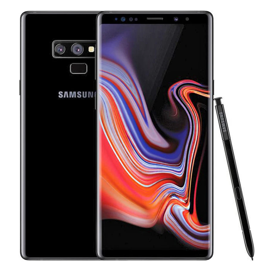 Samsung Galaxy Note9 N9600, 128 ГБ, две sim-карты, разблокированный LTE Android мобильный телефон, четыре ядра, 6,4 дюймов, двойной 12 МП ram, 6 ГБ, 128 ГБ rom