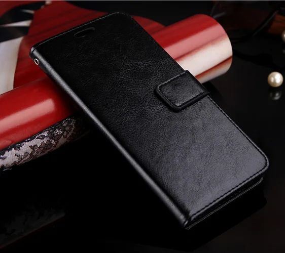 OUDINI для GIONEE S8 Корпус чехол-кошелек в деловом стиле Мягкий Роскошный чехол-портмоне в ретро-стиле Искусственная кожа чехол со слотом для карты для GIONEE S8 чехол с защитой от ударов - Цвет: black