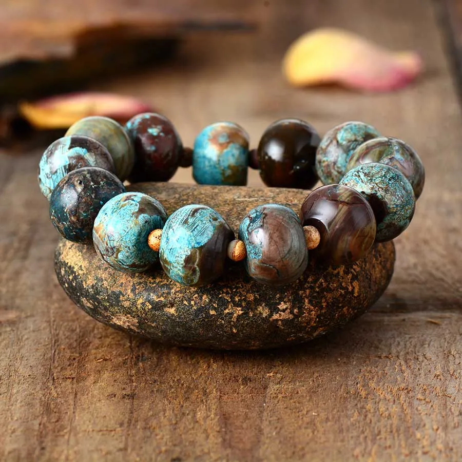 Бисерный браслет из натурального камня женские эластичные браслеты мала-Йога эластичные браслеты ювелирные изделия