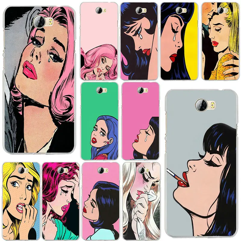 Soft TPU Phone Cases for Huawei P8 P9 P10 P20 Mate 10 Pro Y5 Y6 Y3 II Y7 Honor 6X 9 Lite Shell Cry Control Halsey Pop Art | Мобильные