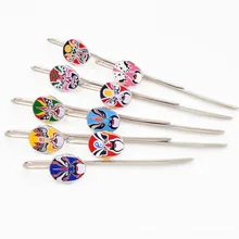 Китайский Стиль Пекинская опера Facebook Закладка индивидуальный металлический лысый из нержавеющей стали желаемые закладки творческие Сувениры 1 шт