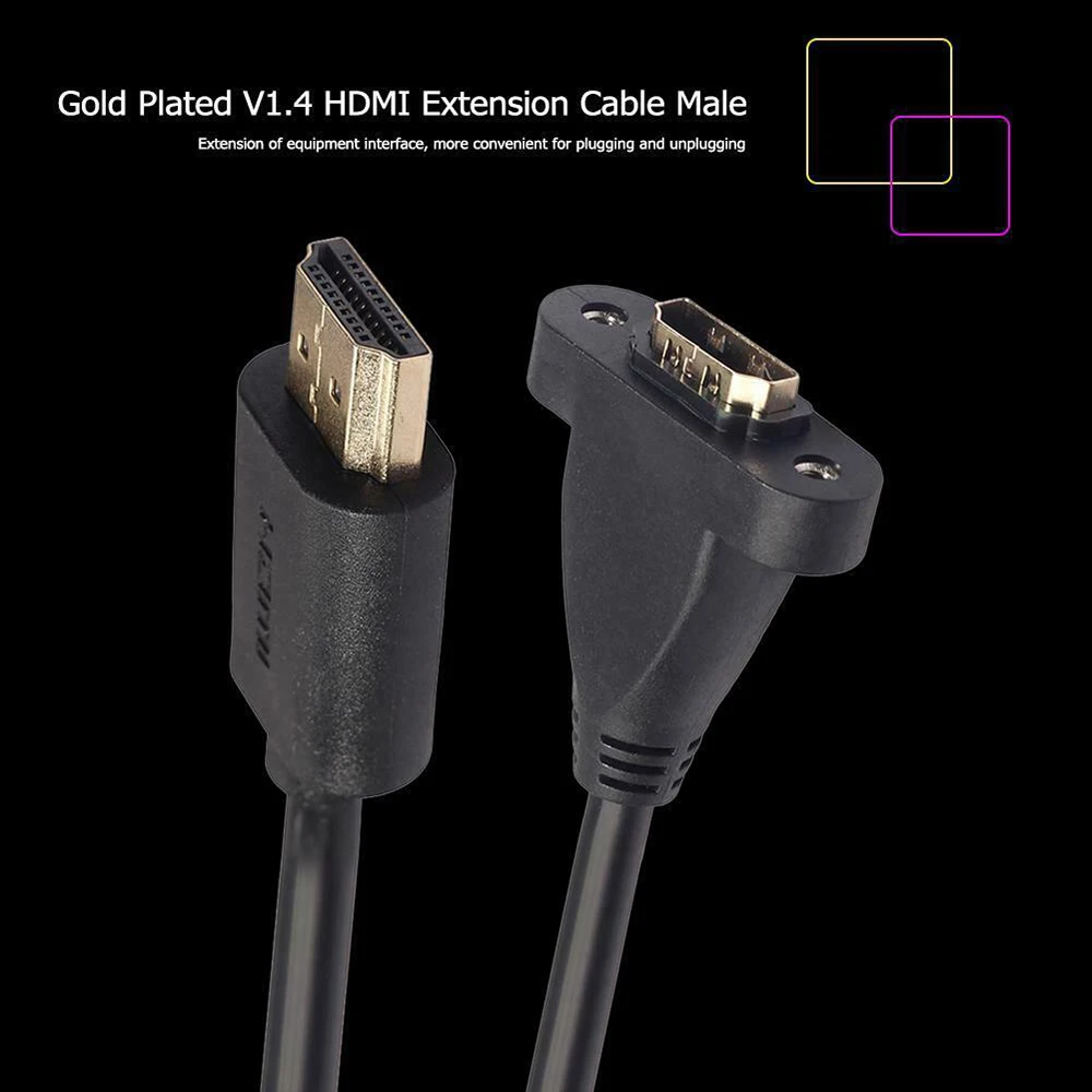 0.3M / 0.6M / 1.2M HDMI 4K 3D 1.4v Удлиненный кабель HDMI для HD TV ЖК-ноутбук PS3 Проектор