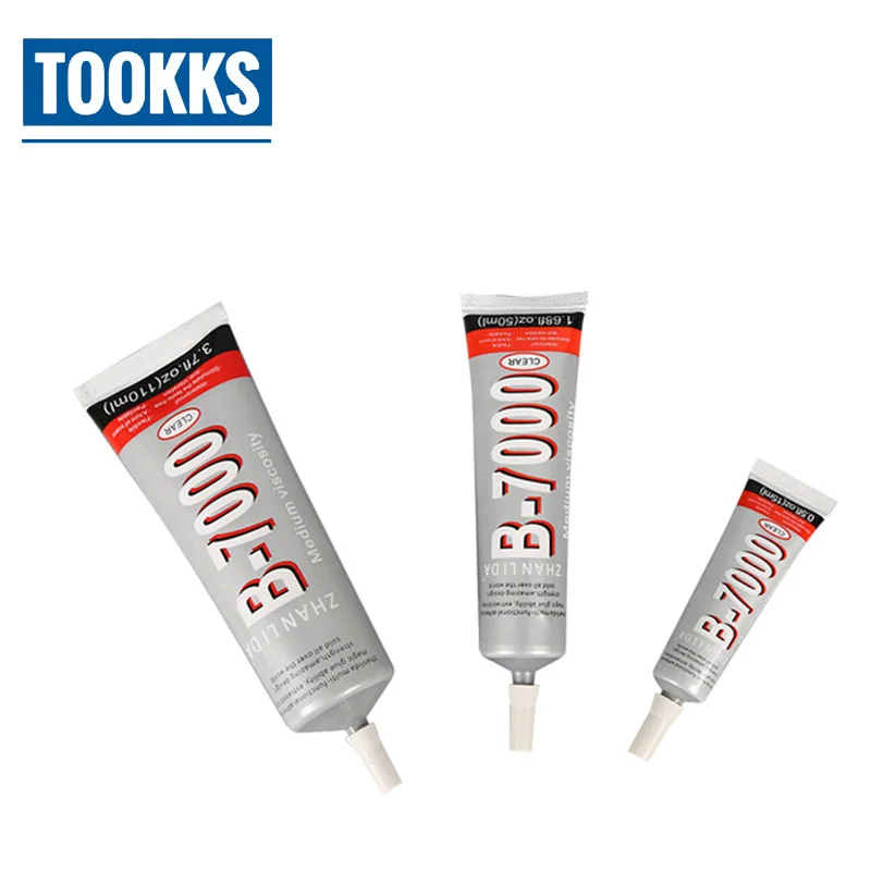 

3 Pcs /lot B7000 LCD Touch Screen Middle Frame Housing Glue Super Adhesive Glue for iPhone Samsung Touch Screen Repair