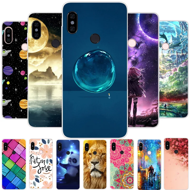 

Coque For Xiaomi Redmi Note 5 32gb 64gb Case Cover Soft TPU Silicone Cover Patterned Phone Case For Xiomi Redmi Note 5 Pro 5.99"