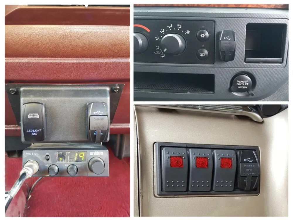 Универсальное автомобильное зарядное устройство USB розетка светодиодный двумя