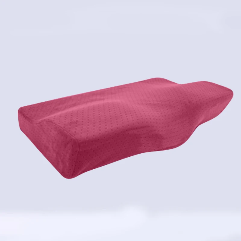 rose red Подушка для ног Подушка для сна ортопедическая Шейная подушка пены памяти Медленный отскок здоровье постельные принадлежности для сна подушки для поддержки шеи - Цвет: rose red