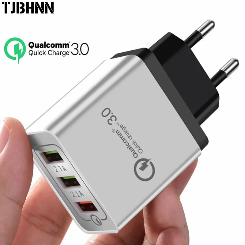 

Quick Charging QC 3.0 Smart Fast 3 USB Wall Charger For Xiaomi Samsung Huawei Quick Charge Charging Adapter Mobile Phone