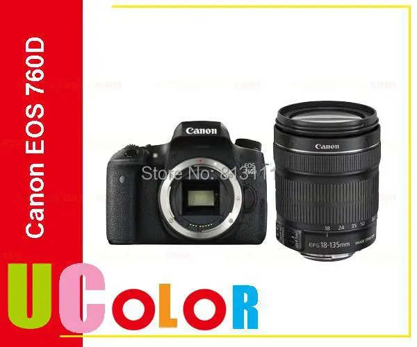 Canon 760D Rebel T6s DSLR Camera 24.2 MP 1080p Video Vari Angle