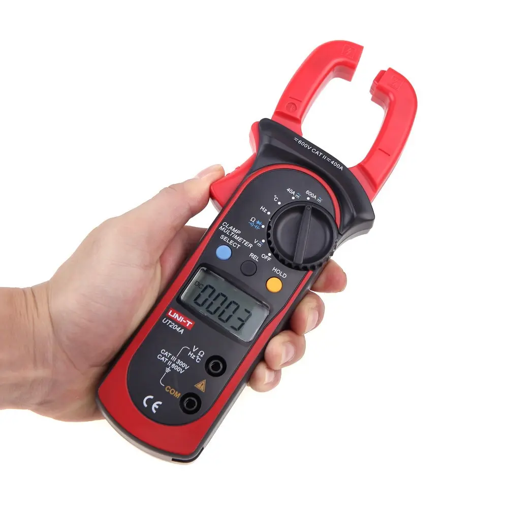 

UNI-T Mini Digital Clamp Meters Multimeter AC/DC Current Voltage Meter Tongs Capacitance Resistance Temperature Tester