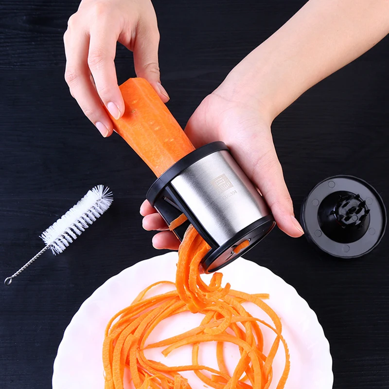 

ONEUP Vegetable Slicer Stainless Steel auger-type Cutting Grater Creative Kitchen Tools Grater Cutting Carrot Potato Fruit