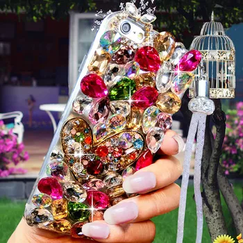 

Luxury Crystal Color Gem Rhinestone Case For Huawei Honor 9X Pro 8X Max 7X 20 Pro I S 10 9 8lite V20 30 Note8 Phone Case Cover