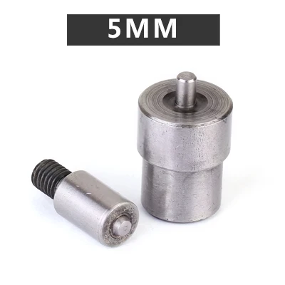 Eyelets buckle mold. Hand pressing button machine.Prong Snaps mold. Button installation tool. 3mm/4mm/5mm/6mm/8mm/10mm/12mm-40mm - Цвет: 5mm inner diamete