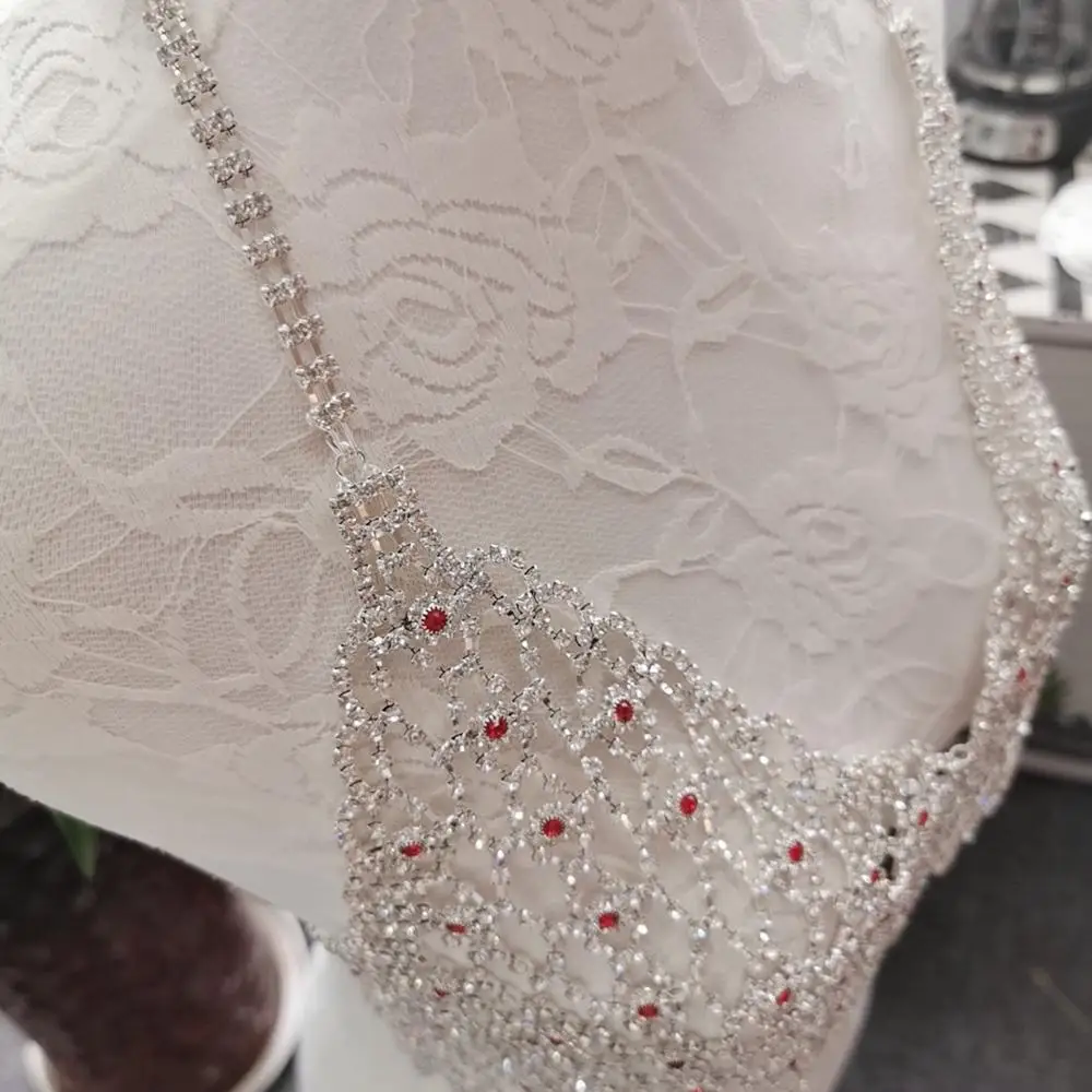Изысканные стразы женские бикини Appliques Кристалл страз цепь тела подвеска на
