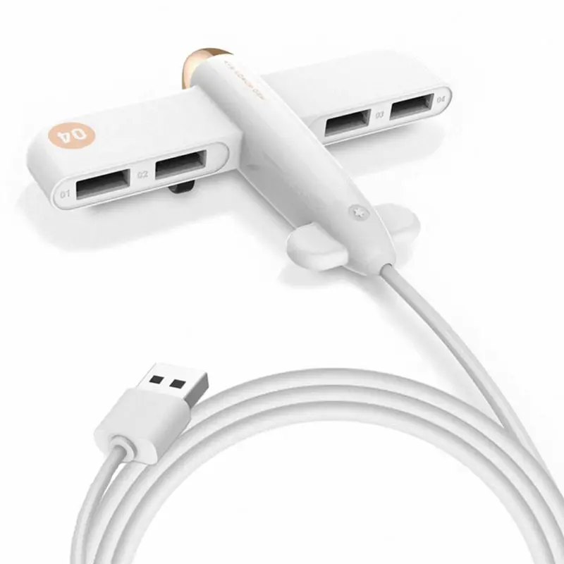 

Novelty Air Force One Aircraft Plane Shape 4 Ports USB 2.0 Hub Data Transfer Extension USB Port Hub Expander