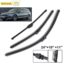 Misima – Kit de balais d'essuie-glace pour vitres avant et arrière, pour VW Passat B6 (2005 – 2010), 2006, 2007, 2008, 2009