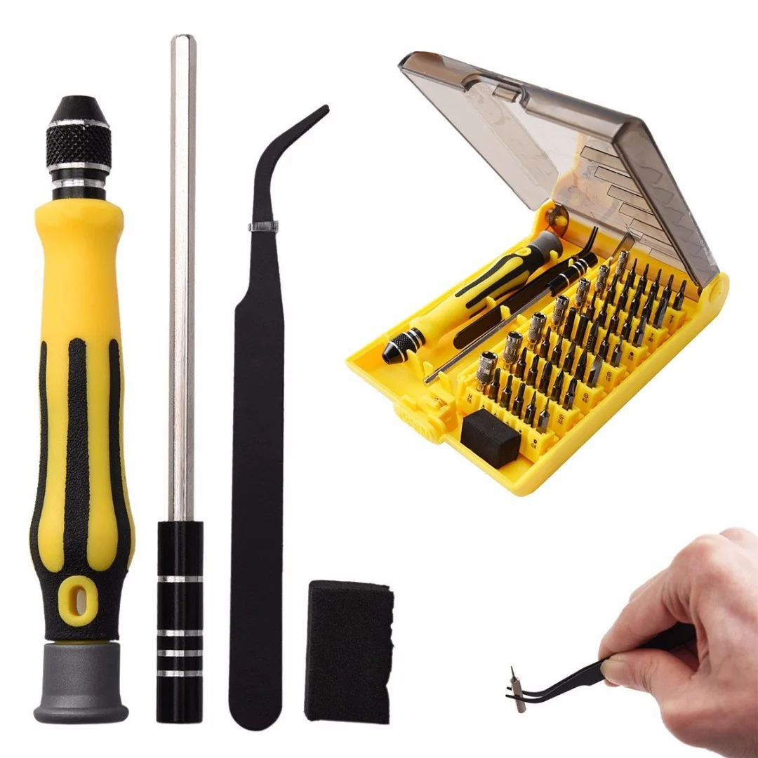 DWZ 45 in1 Precision Screwdriver Tweezers Mobile Kit Cell Phone Repair Hand Tool Set