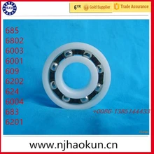 Free shipping 10pcs 685 6802 6003 6001 609 6202 624 6004 683 6201 plastic with glass balls deep groove ball bearing Free shipping 10pcs 685 6802 6003 6001 609 6202 624 6004 683 6201 plastic with glass balls deep groove ball bearing