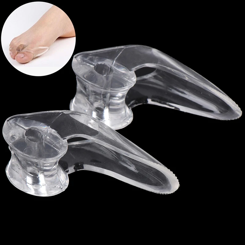 1 Pair Silicone Gel Foot Toe Separator Thumb Hallux Valgus Corrector Orthopaedic Foot Protector Bunion Adjuster Feet Care