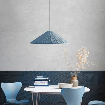 

Fashion Colorful Modern Wood Pendant Lights Lamparas Minimalist design shade Luminaire Dining Room Lights Pendant Lamp